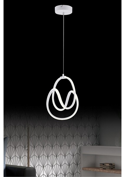 Nisa Luce Circle LED Avize - Sarı / Gün Işığı / Beyaz