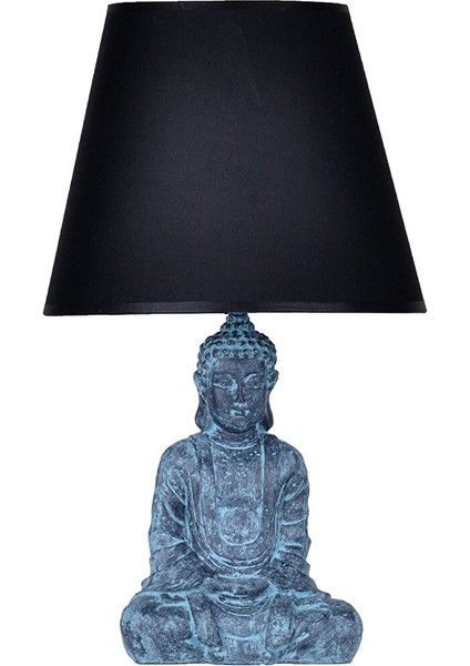 Modern Dizayn Buda Abajur Antrasit Siyah