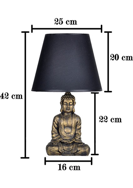 Modern Dizayn Buda Abajur Antrasit Siyah modelleri