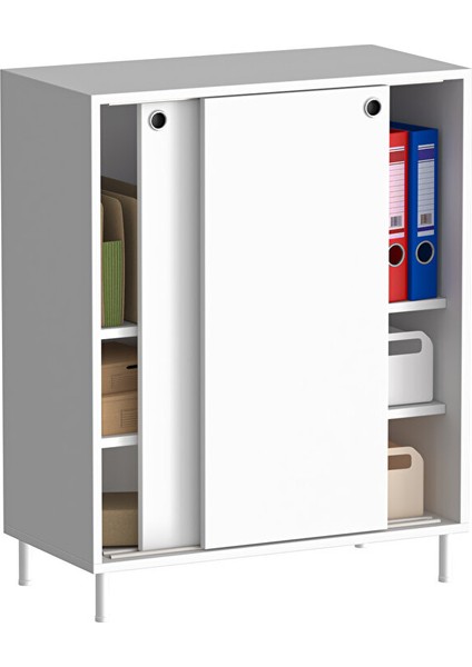 DSD106-BEYAZ Sürgü Kapaklı Dosya Dolabı fiyatları