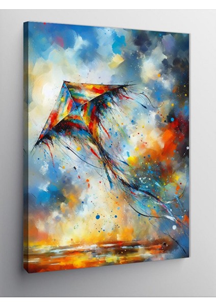 Kanvas Tablo Renkli Uçurtma 50X70 cm