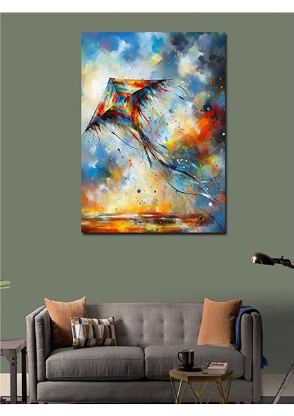 Kanvas Tablo Renkli Uçurtma 50X70 cm modelleri