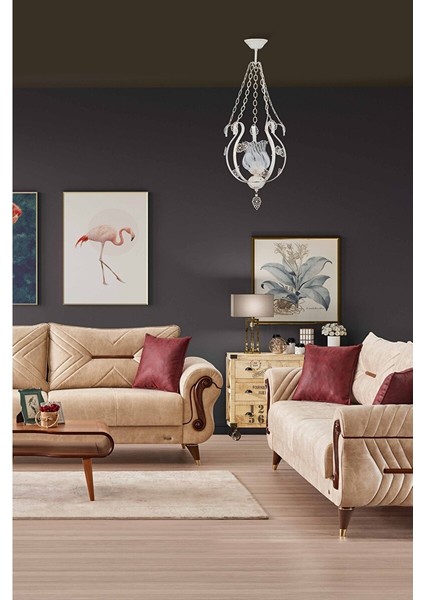 Kuğu Klasik Avize E27 12W 26CM Metal Beyaz -FZ-7510-TB modelleri