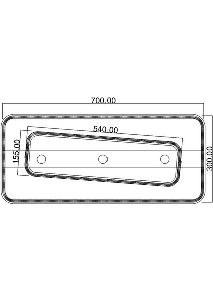 Yıldız Modern Avize LED 52W 70X30CM Alüminyum Profil Siyah -ER-10383-2KY-BSY fırsatları