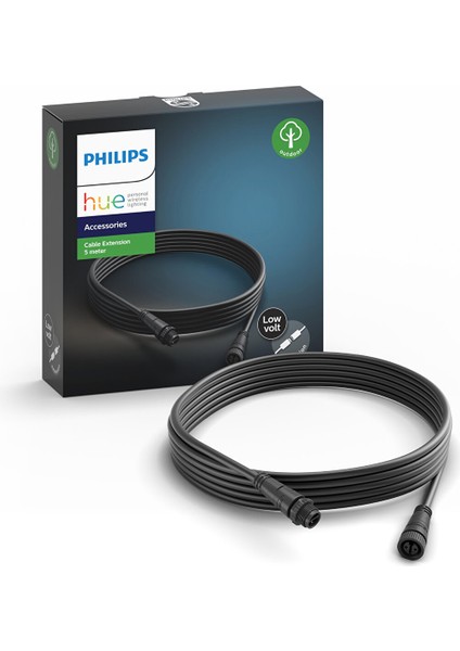 Hue Düşük Voltlu Uzatma Kablosu, Tüm Hue Calla ve Lily Dış Mekan Lambaları Için, 5 M