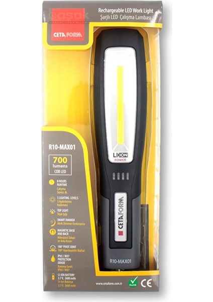 R10-MAX1 Şarjlı LED 700 Lümen Çalışma Lambası modelleri