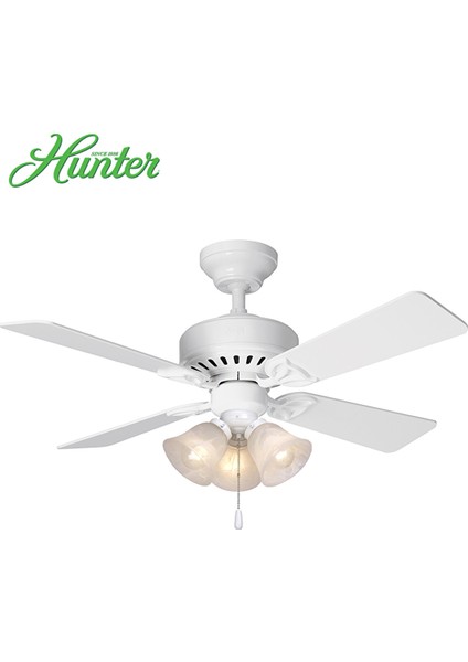 Bayport Beyaz - 107 Cm. 3lü Aydınlatmalı Tavan Vantilatörü