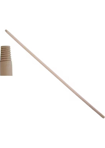 Vidalı Ahşap Fırça - Çekpas Sapı 120 Cm.