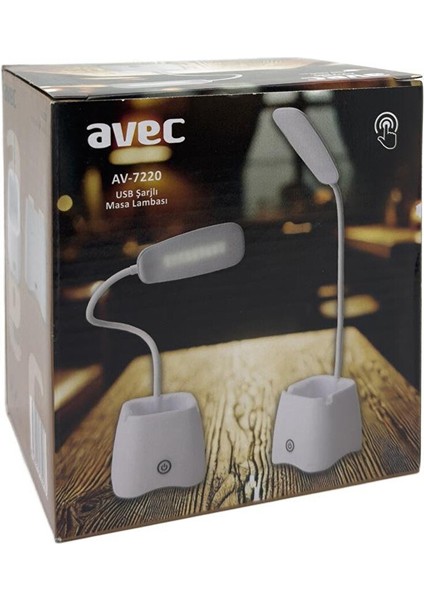 AV-7220 USB Şarjli Masa Lambasi fırsatları