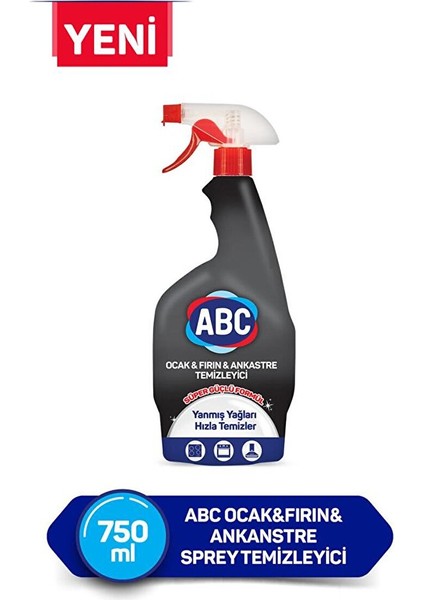 Abc Sprey Temizleyici Ocak Fırın Ankanstre 750ML