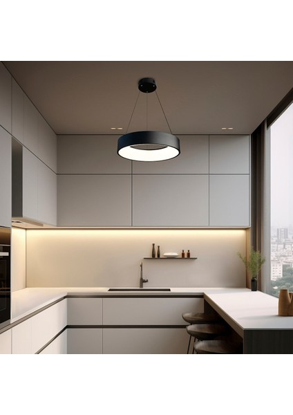 LED Avize Sarkıt Quadratic 60 cm 76 Watt modelleri