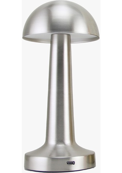 USB Şarjli Masa Lambasi Krom