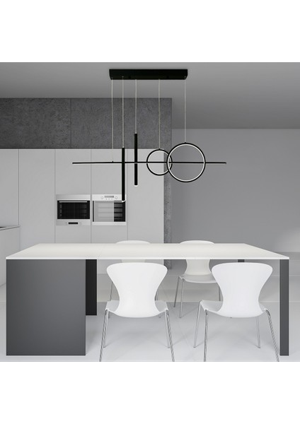 Cubiform Çemberli Sarkıt LED Avize 120 cm modelleri