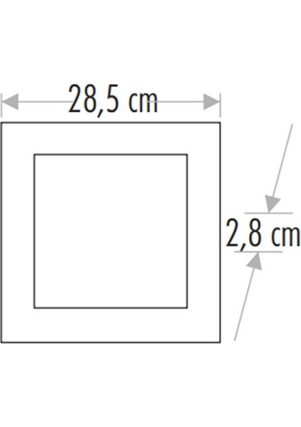 30W Sıva Üstü LED Panel Kare Beyaz CT-5274B fırsatları