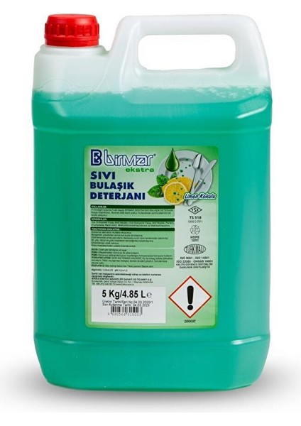 Birka Birmar Sıvı Bulaşık Deterjanı 5 Kg.