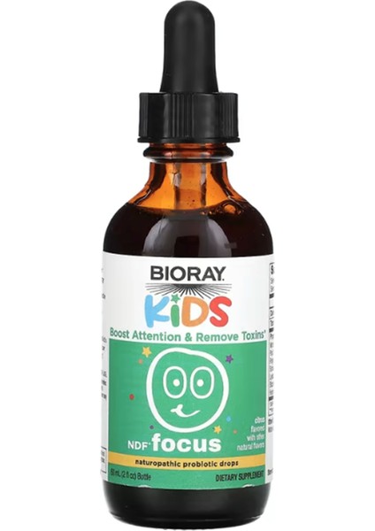 Kids Ndf Focus Naturopathic Probiotic Drops, Citrus, 2 Fl Oz 60 ml modelleri