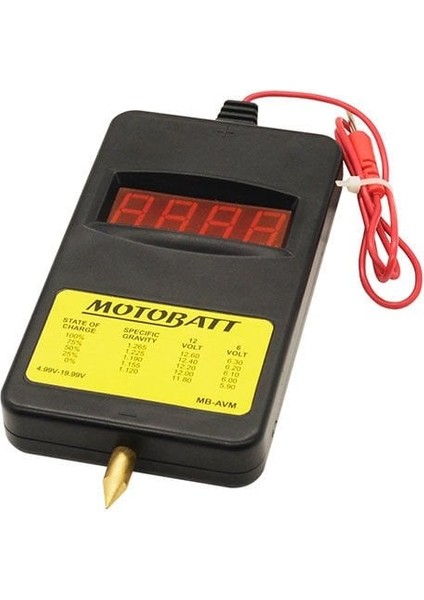 Motobatt Akü Test Cihazı 6V-12V modelleri