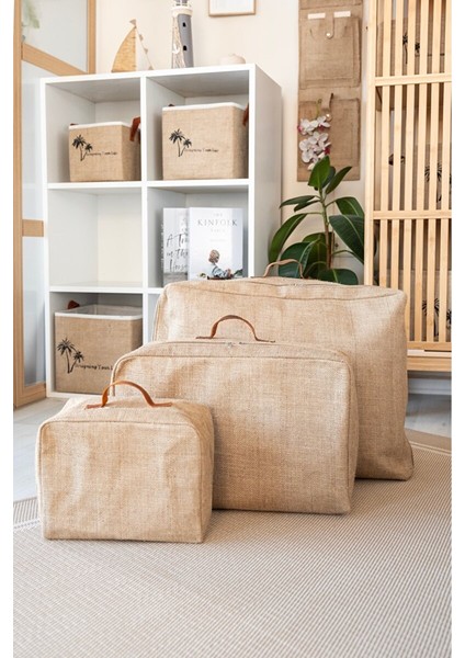 Büyük Boy Jüt Baza Altı Yastık Yorgan Kazak Hurcu 60 x 18 x 45 cm modelleri