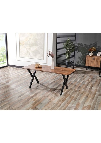 Berra 80X180 Doğal Ağaç Kütük Masa Yemek Masası ( Tek Masa )