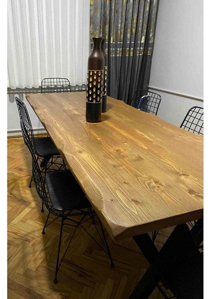 Berra 80X180 Doğal Ağaç Kütük Masa Yemek Masası ( Tek Masa ) fiyatları