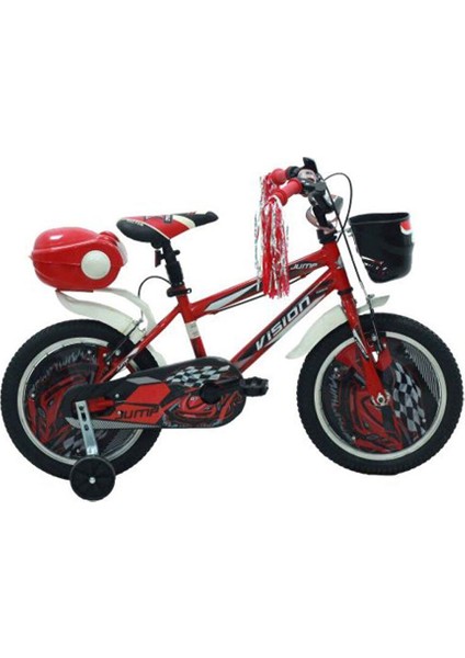 Jump 16" Jant Vitessiz V-Fren Çocuk Bisikleti Kırmızı