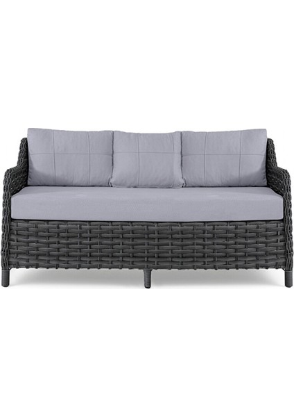 Leo 3'lü Rattan Bahçe Oturma Grubu - 3+1+1+2 Puf + Masa Bahçe Takımı - Özel Teslimat ve Montaj modelleri