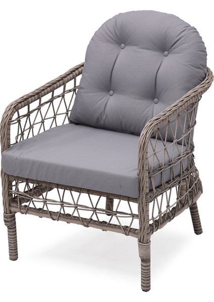 Papatya Rattan 2 1 1 ve Masa Bahçe Balkon Mobilyası