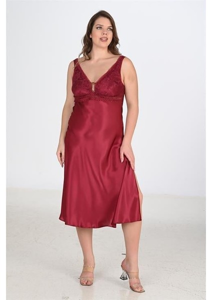 Özel 2li Bordo Sabahlık Takımı Bigsize 6229 Fırsat!!!