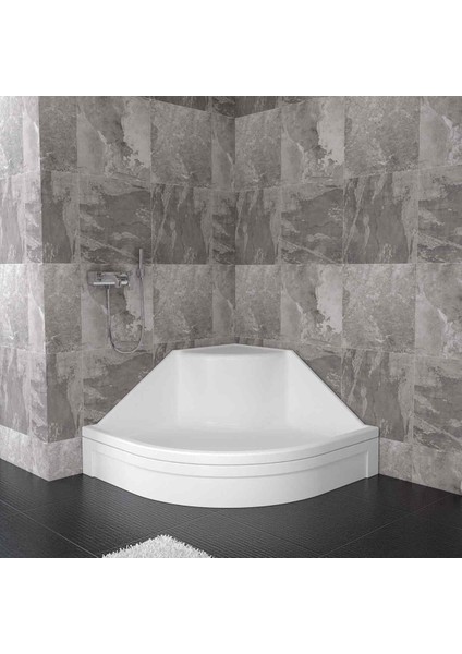 100X100X22 Oval Yüksek Oturmalı Duş Teknesi