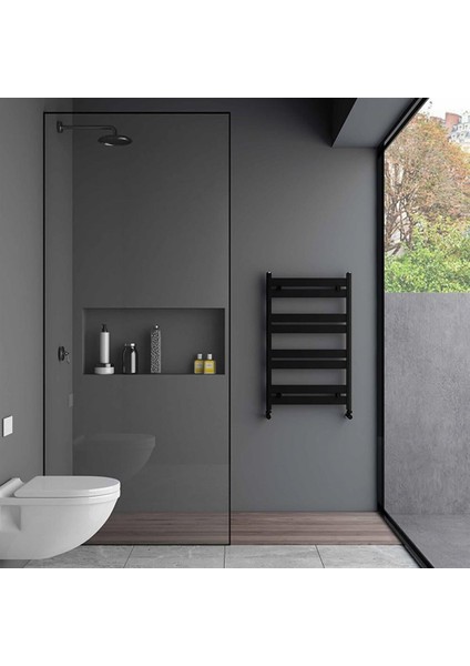 Ligne Aluminyum Havlupan 80,5X48 cm Kumlu Siyah