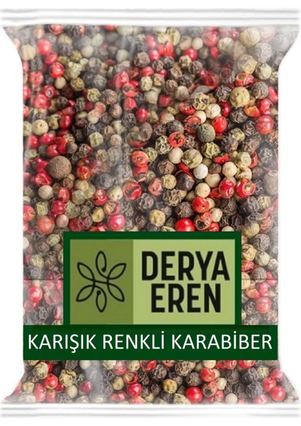 Akbiber, Karabiber, Yeşil ve Kırmızı Karabiber Tane Karışık 1 Kg