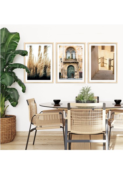Mimari ve Doğa Çerçeveli Tablo Set 40X50 cm
