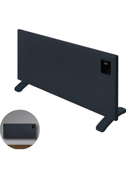 Elektrikli Konvektör Panel Isıtıcı Wifi 2000 Watt Antrasit fiyatları