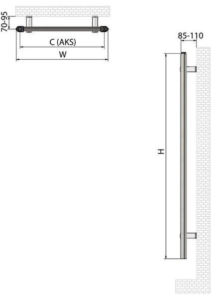 1200X500MM Alya Beyaz 60 Ay Garantili Karbon Çelik Havlupan modelleri