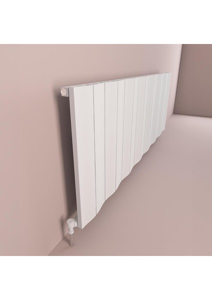 Cunda 2025 Tasarım Yeni Nesil Alüminyum Dizayn Panel Radyatör EN:142 cm x Boy:60 cm Beyaz fırsatları