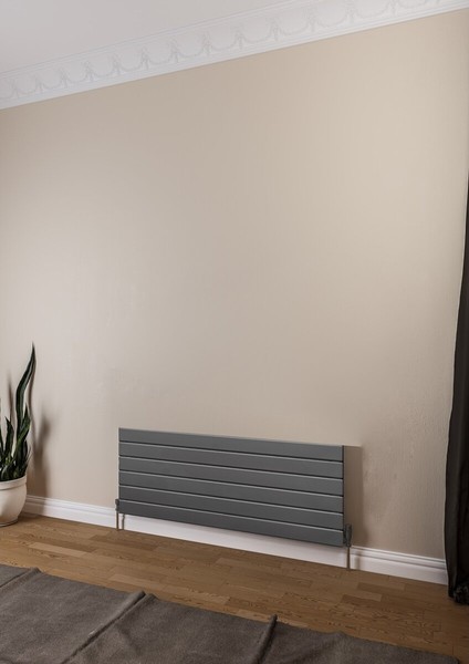Teos Çelik Radyatör 1200 x 445 Pütürlü Antrasit 7946