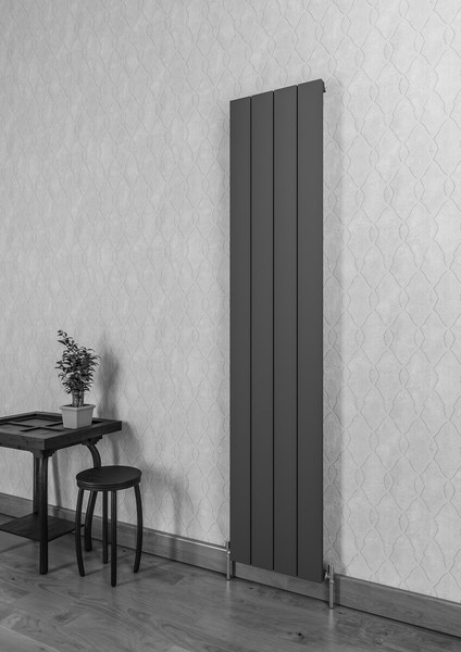 Drama Alüminyum Radyatör 375 x 1800 Pütürlü Siyah Ral 9005