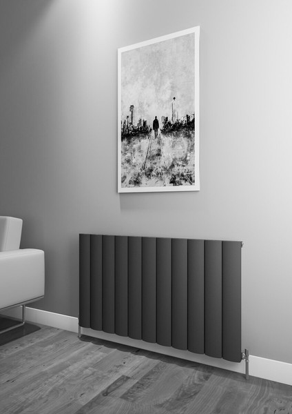 Kavala Alüminyum Radyatör 1040 x 600 Pütürlü Siyah Ral 9005