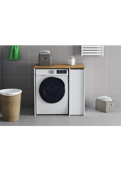 Ilkay Tek Kapaklı Banyo Dolabı - Atlanti̇k Çam / Beyaz fiyatları