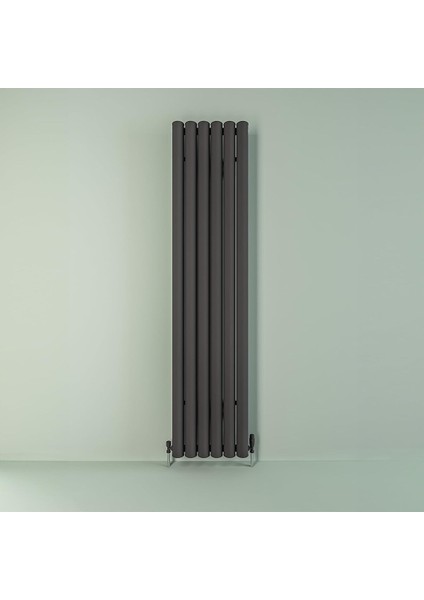 Ula 2025 Tasarım Yeni Nesil Alüminyum Dizayn Panel Radyatör En:41,5 cm x BOY:180 cm Antrasi̇t