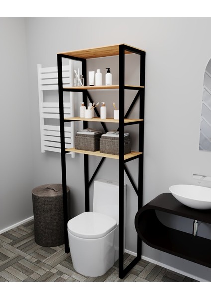 Klozet Üstü Düzenleyici Raf Banyo Düzenleyici Klozet Üstü Raf Banyo Raf Dolap Çam fiyatları