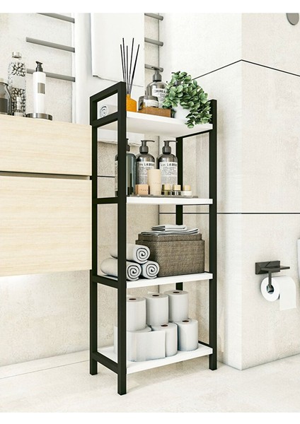 Banyo Rafı Metal Parlak Beyaz Çok Amaçlı Dolap Banyo Düzenleyici fiyatları