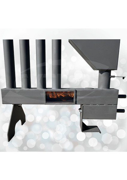 Pelet Sobası Petekli Pelet Soba Camlı Şömine Soba Stove Füze Roket fırsatları