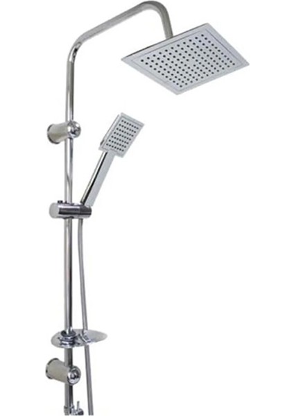 Robot Duş Kare Krom Rob- 210