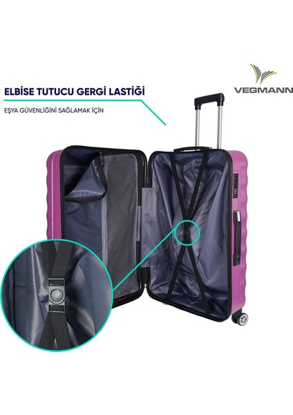 Delphin Serisi Violet Kabin Boy Valiz , Bavul Violet indirimleri