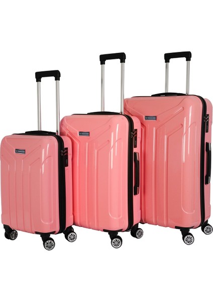 Vela Pembe 3 Lü Valiz Seti Pembe