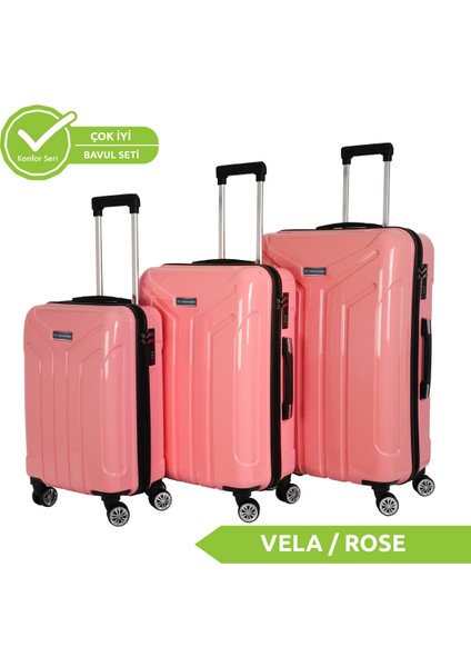 Vela Pembe 3 Lü Valiz Seti Pembe fiyatları