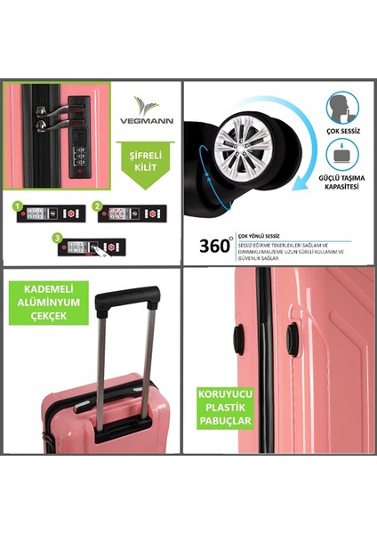 Vela Pembe 3 Lü Valiz Seti Pembe fırsatları