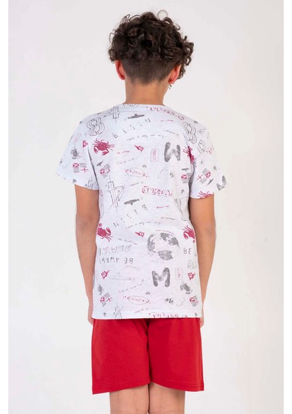 Erkek Çocuk Kısa Kol Şortlu Pijama Takım , 212761 fırsatları