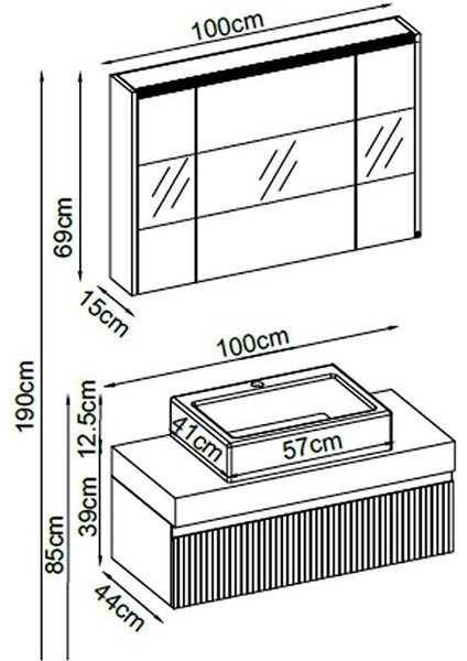 Royal Banyo Dolap Takımı Royal 28100 V31 100CM Kumsal fiyatları